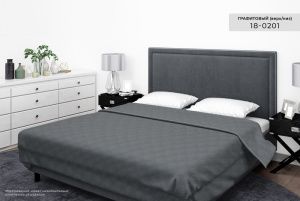 Покрывало "Бояртекс" ультрастеп гл/кр. диз. №18-0201 Графитовый (верх/низ графитовый)