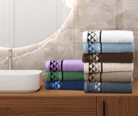 Полотенце махровое Luxor диз. Призма 70х130